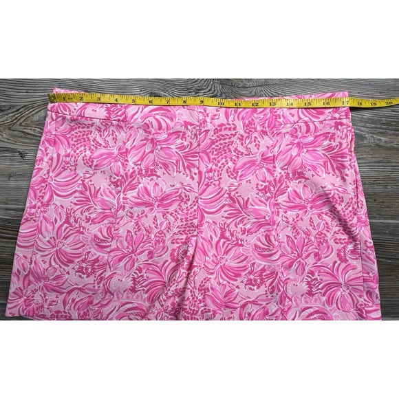 Lilly Pulitzer 10 Pink Blossom FOXY LLAMA FOLA SET Sleeveless Top & Shorts Golf - Picture 4 of 15